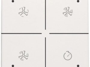 Niko Home Control I bediening ventilatie met led Original White (Wit) RAL 9010
