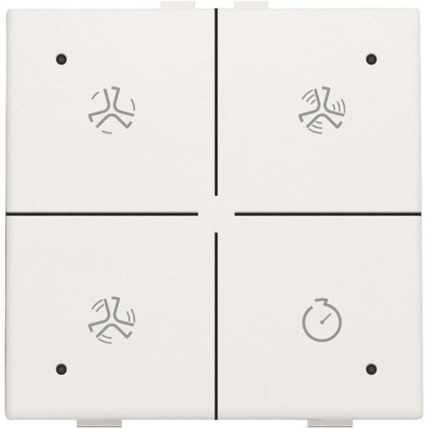 Niko Home Control I bediening ventilatie met led Original White (Wit) RAL 9010