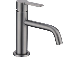 GO Van Marcke Verona wastafelmengkraan met click-clack geborsteld gun metal
