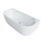 Van Marcke D-Shape Design bad duo 180x80 centraal glanzend