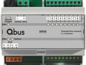 QBus Inputmodule DIN RAIL (8x extern - 0 Volt