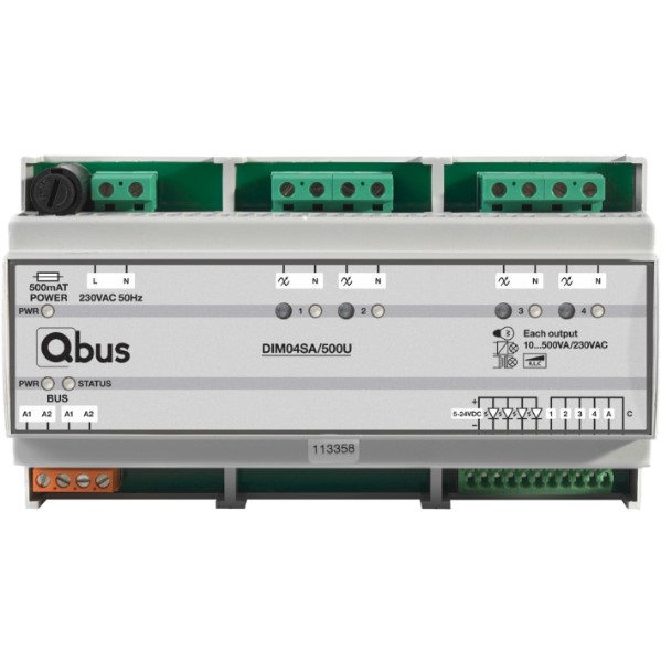QBus Dimmermodule (4x 500VA) Universeel