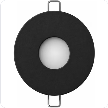 QBus Bewegings- en lichtsensor inbouw zwart Qbus