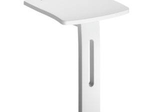 Delabie douchezitje met inklapbare steunvoet 410x360mm aluminium wit