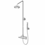 Zucchetti Isy douchekolom opbouw douchethermostaat hoofddouche D19cm handdouche