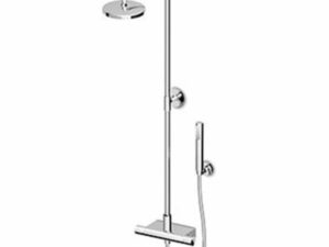 Zucchetti Isy douchekolom opbouw douchethermostaat hoofddouche D19cm handdouche