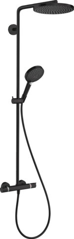 Hansgrohe Raindance S douchepijp 240 1straal PowderRain thermostaat mat zwart