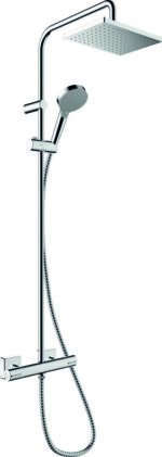 Hansgrohe Vernis Shape Showerpipe 230 1 jet EcoSmart met thermostaat chroom