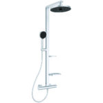 Ideal Standard Alu+ thermostatisch douchesysteem antikalk Silver