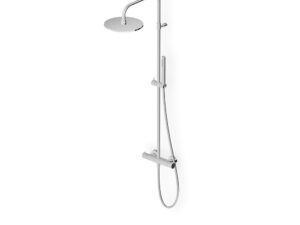 Zucchetti Douchekolom thermostatisch hoofddouche diameter 25 cm chroom