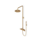 Zucchetti Docce douchesysteem brushed PVD british gold
