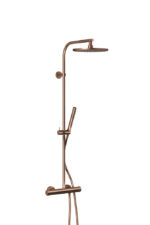 Van Marcke Luna douchesysteem thermostatisch mat chocolade