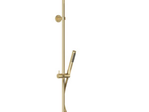 Van Marcke Luna douchesysteem thermostatisch geborsteld champagne
