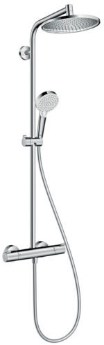 Hansgrohe Crometta Showerpipe douchesysteem thermostaat S240 1jet 350mm chroom
