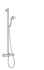 Hansgrohe Croma Select S Multi SemiPipe douchesysteem Ecostat Comfort wit/chroom