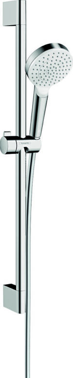 Hansgrohe Crometta doucheset 1jet Green 6l/min. douchestang 65cm wit/chroom