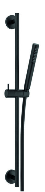 Van Marcke Nero doucheset douchestang 70cm 1jet flexibel PVC 150cm mat zwart