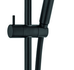 Van Marcke Nero doucheset douchestang 70cm 1jet flexibel PVC 150cm mat zwart