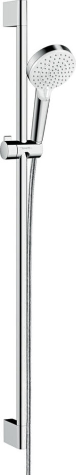 Hansgrohe Crometta Vario doucheset EcoSmart 9l/min. stang 90cm wit/chroom