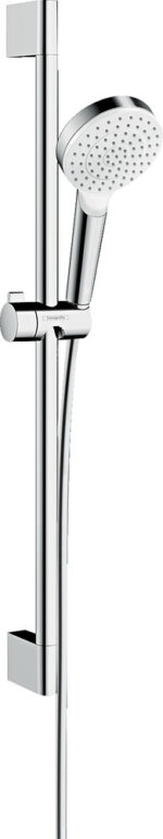 Hansgrohe Crometta doucheset 1jet EcoSmart 9 l/min. douchestang 65cm wit/chroom