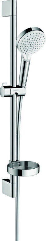 Hansgrohe Crometta doucheset Vario met douchestang 65 cm wit/chroom