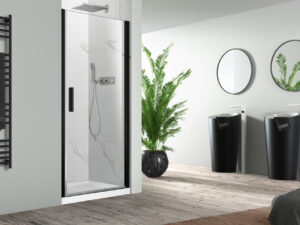 Van Marcke Pina draaideur 900x2000mm zwart mat