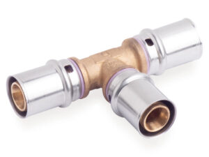 Systempex reductie t-stuk Vpe-Alu-buis aansluiting persen 75 x 5.0 mm 50 x 4.0 mm 75 x 5.0 mm