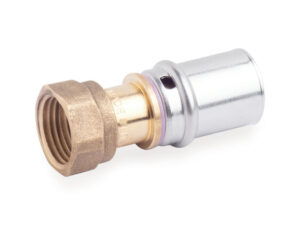 Systempex rechte koppeling Vpe-Alu-buis aansluiting persen x losse moer 20 x 2.0 mm 1/2"F
