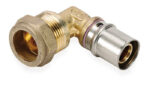 Systempex bocht 90° Vpe-Alu-buis aansluiting persen bicone 20 x 2.0 mm 22 mm