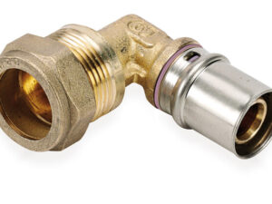 Systempex bocht 90° Vpe-Alu-buis aansluiting persen bicone 16 x 2.0 mm 15 mm
