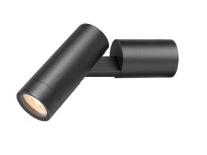 SLV Belgium - S-TUBE wandopbouwarmatuur rund 1x max. 10W GU10 zwart Wandarmaturen & Plafondarmaturen