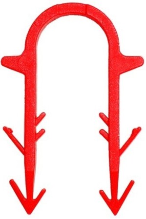 Comap Tackerclips 55 mm rood per doos van 300 stuks Comap systeemnoppenplaat