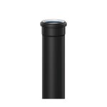 Pipelife Master 3 Plus buis gemoft 75x2.4 LR zwart lengte: 2meter